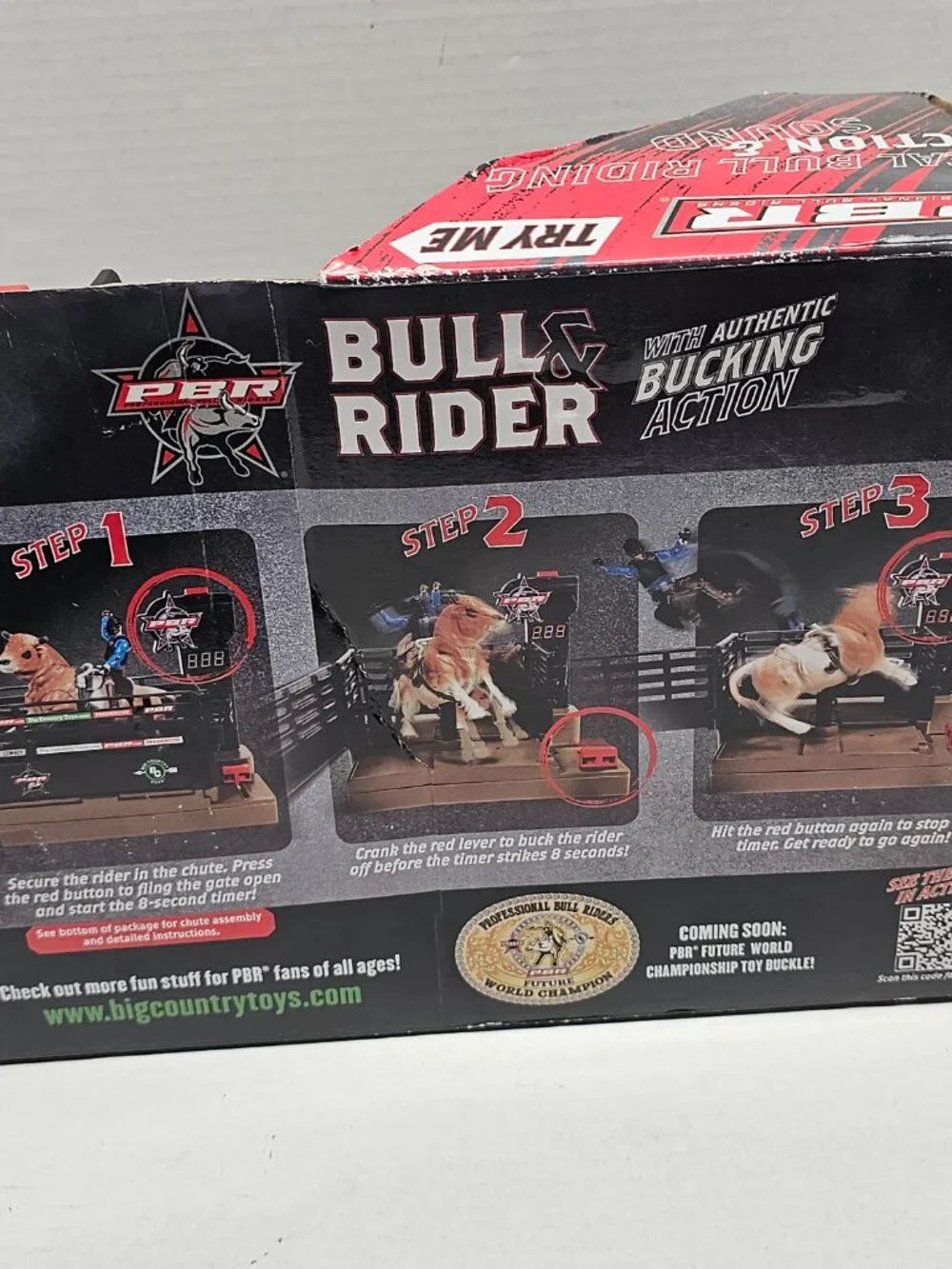 New Country Toy PBR Bucking Bull & Rider Playset Battery Interactive #811